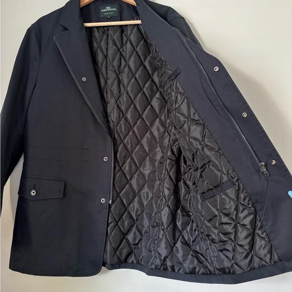 Rodd & Gunn Midnight Blue Winscombe Rain Travel Blazer - Picture 7 of 15